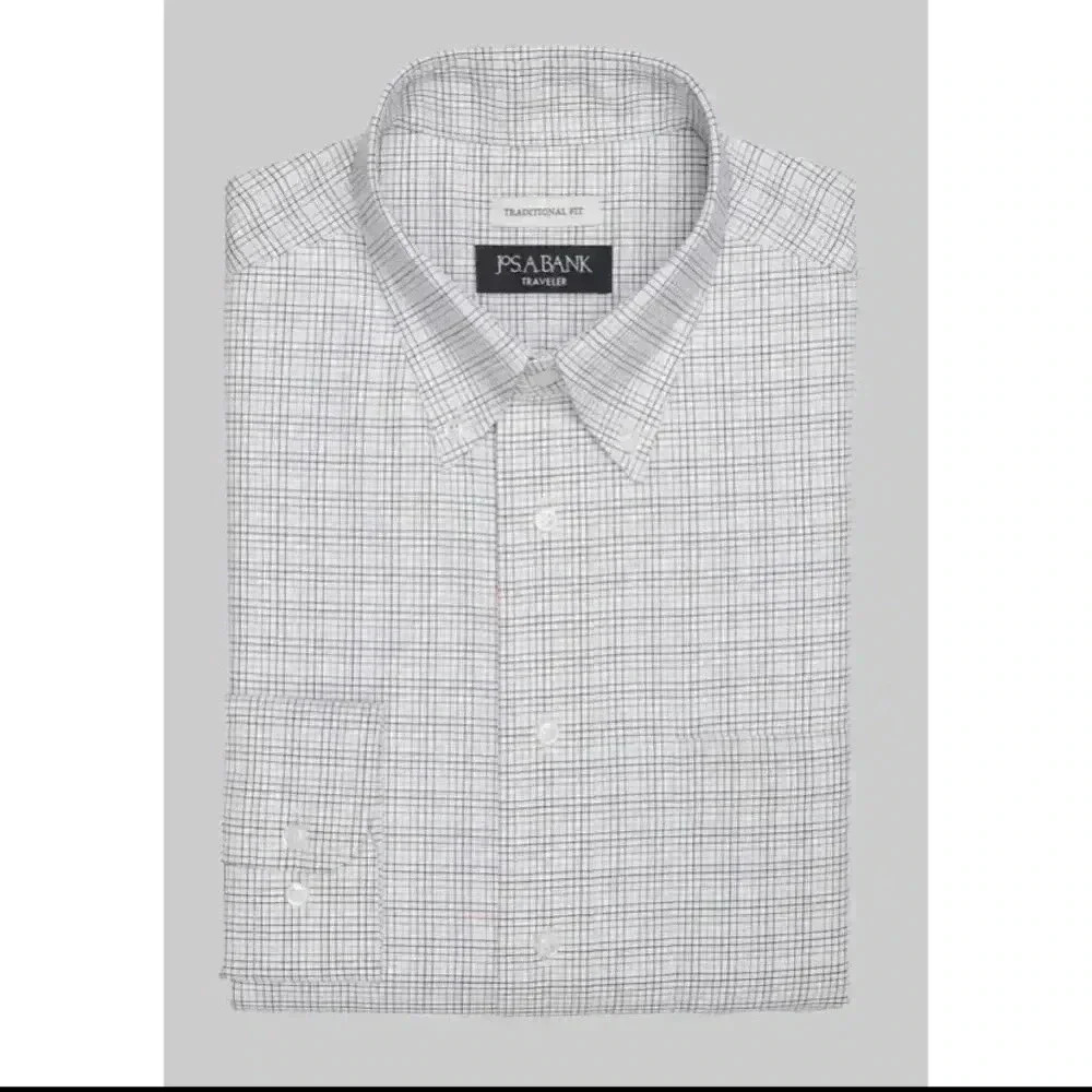 Jos. A. Bank Traveler Collection Traditional Dress Shirt Size 18-36/37 NWT